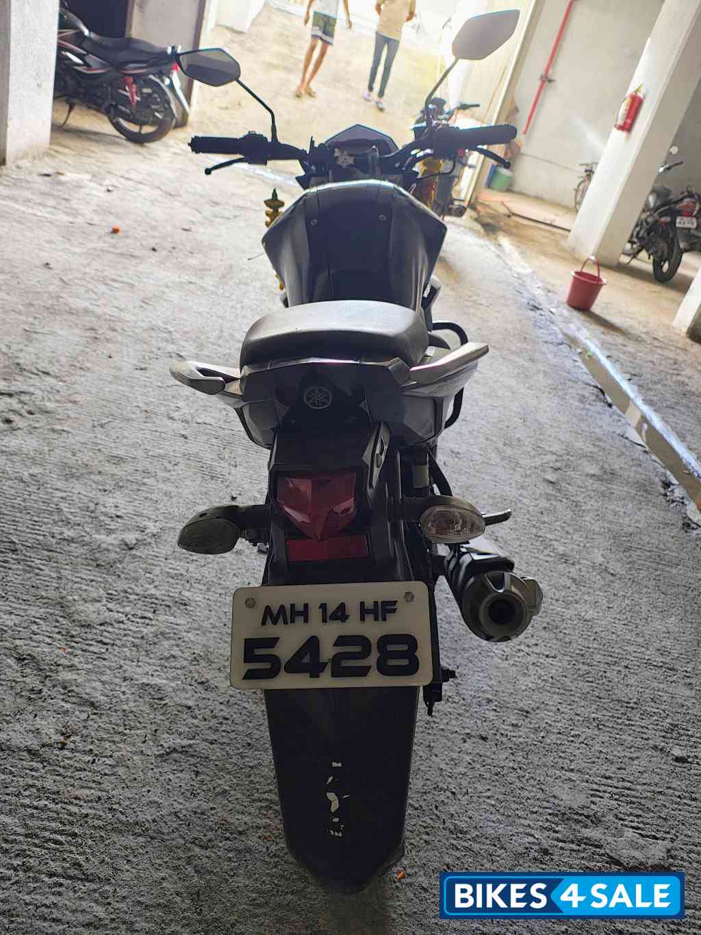 Black Yamaha FZ-S FI V2