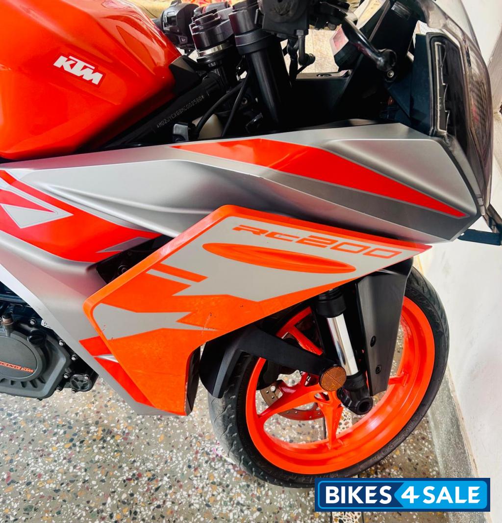 Orange And Silver KTM RC 200