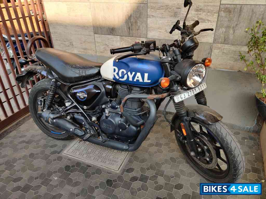Rebel Blue Royal Enfield Hunter 350 Metro