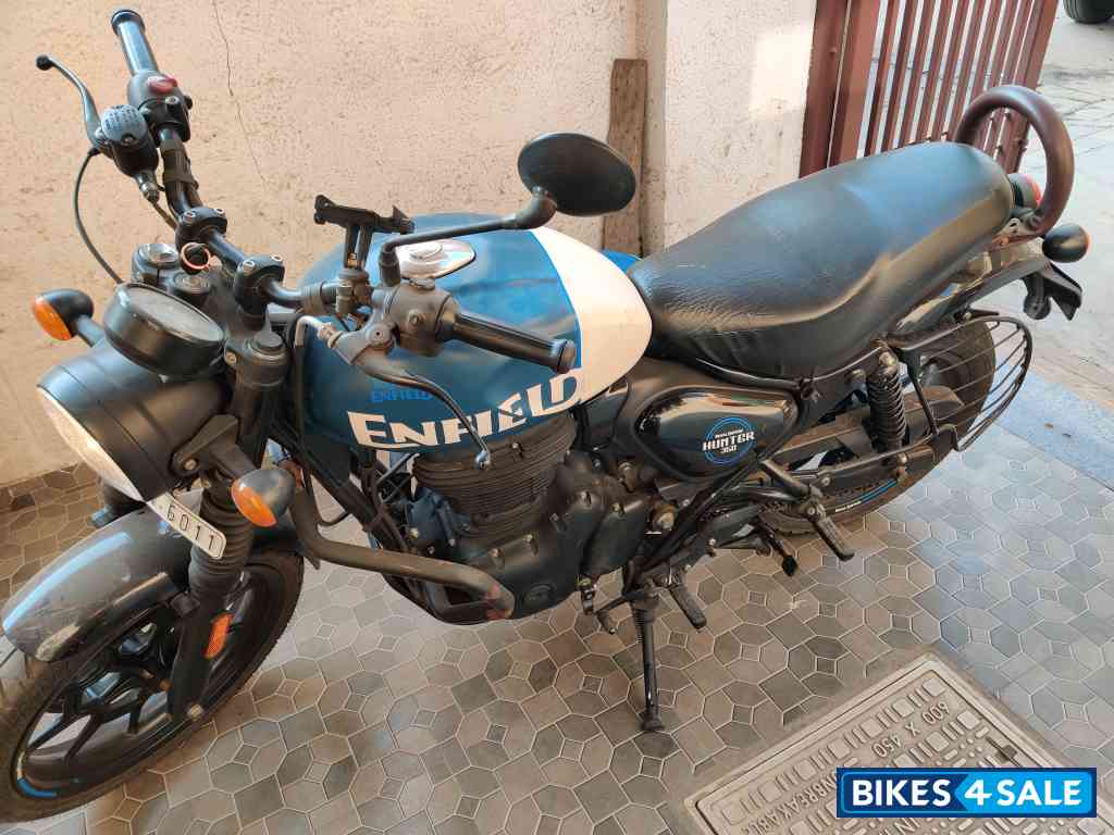 Rebel Blue Royal Enfield Hunter 350 Metro