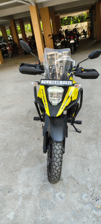 Yellow Suzuki V-Strom 250