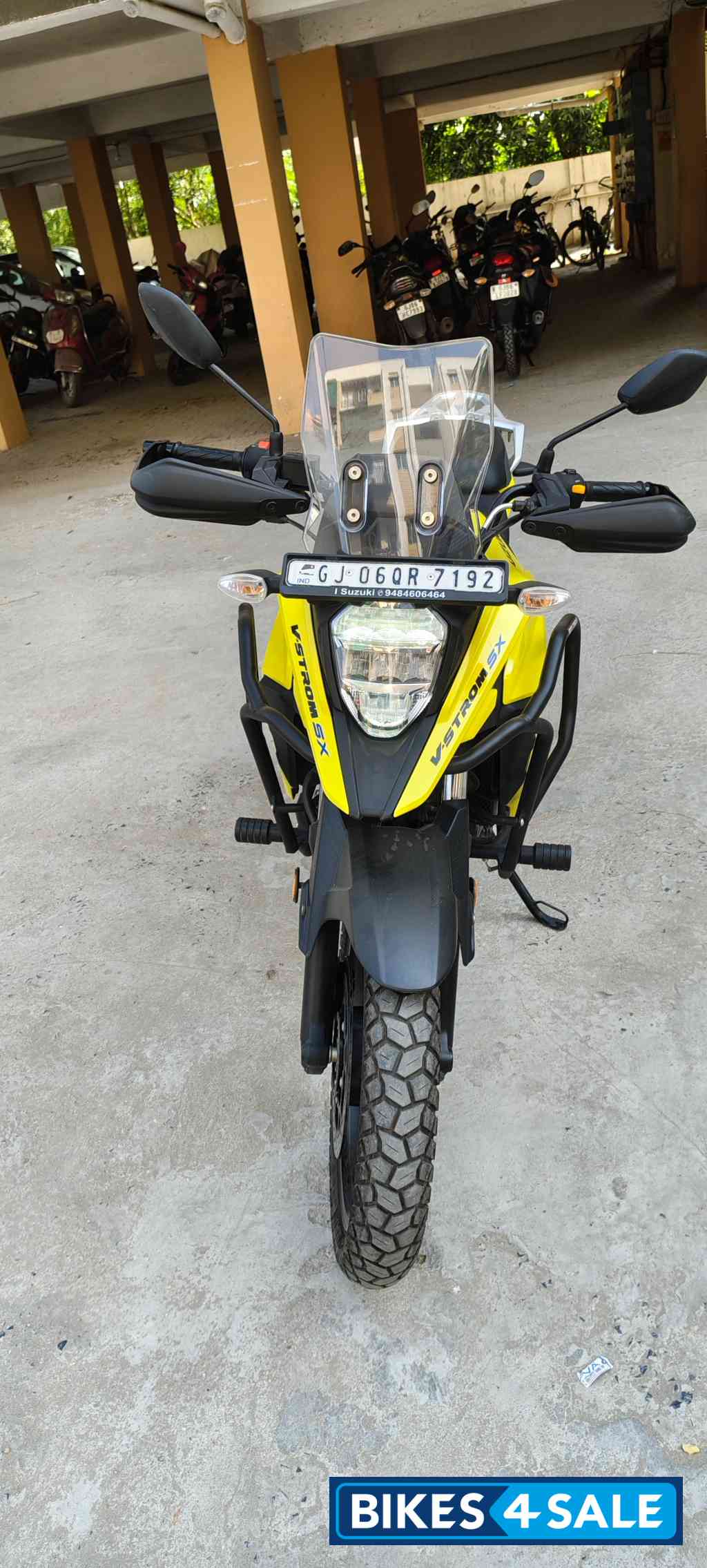 Yellow Suzuki V-Strom 250