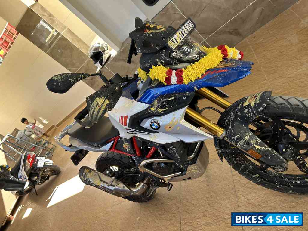 White And Blue BMW G 310 GS