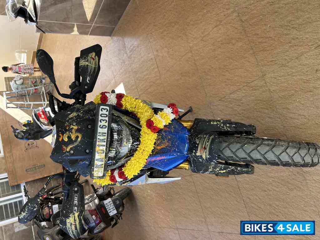 White And Blue BMW G 310 GS