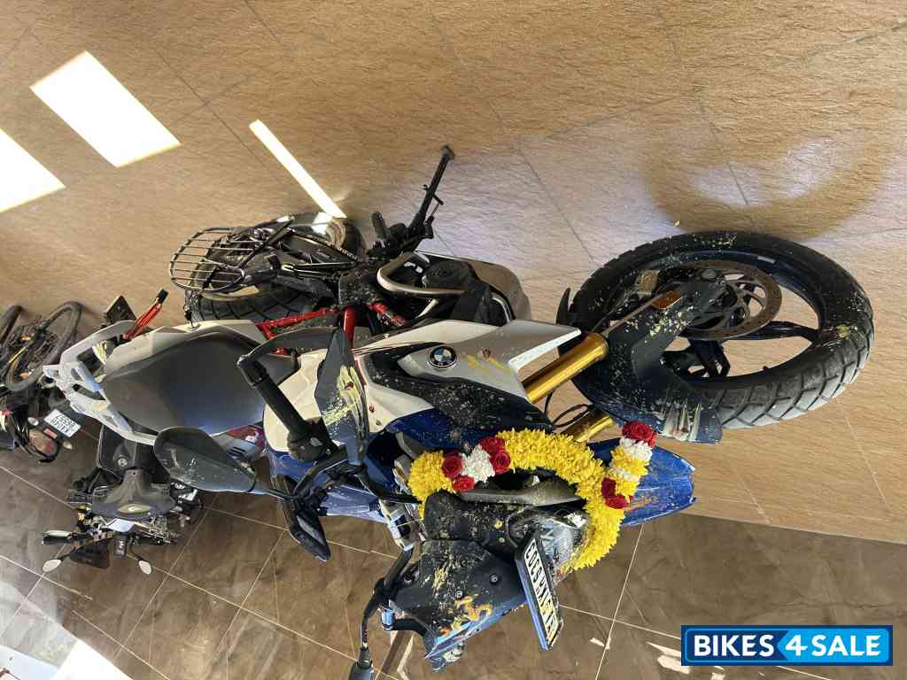 White And Blue BMW G 310 GS