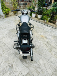 Silver Royal Enfield Bullet Electra