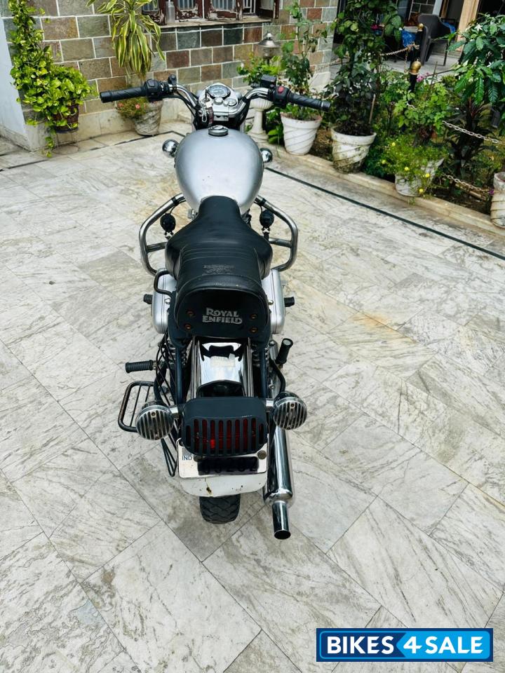 Silver Royal Enfield Bullet Electra