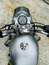 Silver Royal Enfield Bullet Electra