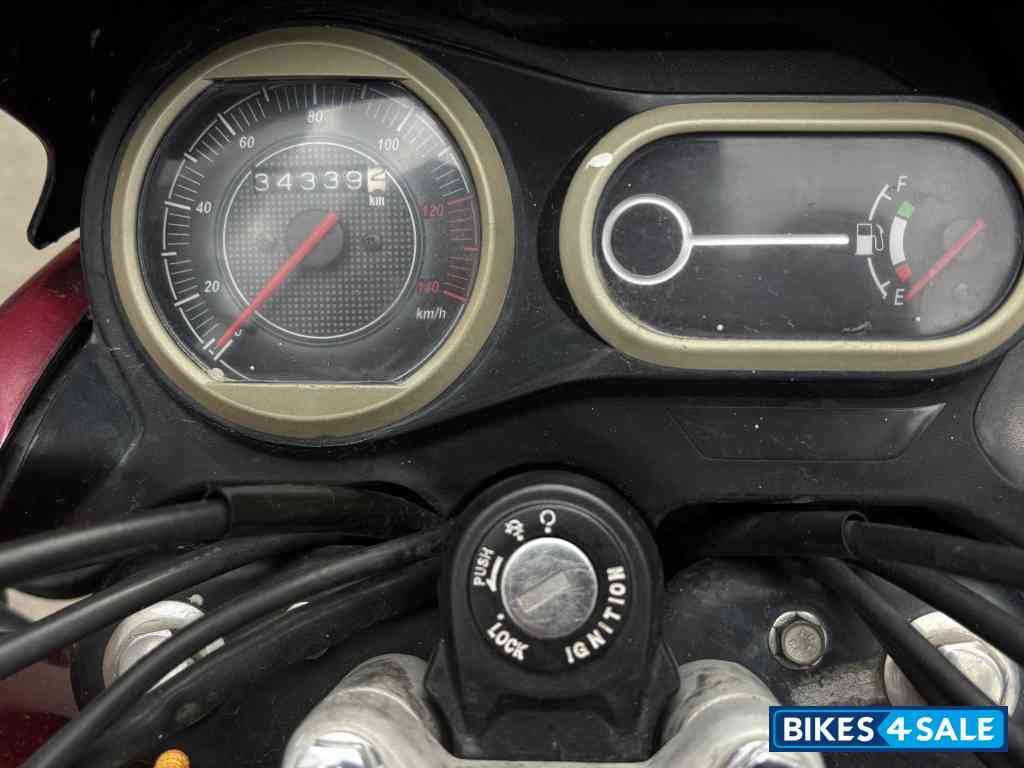 Red And Black Bajaj V12