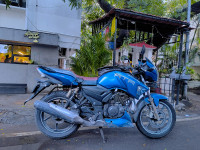 Blue TVS Apache RTR 180 ABS