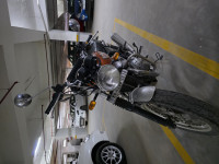 Orange Royal Enfield Interceptor 650 Twin