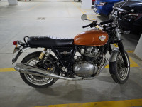 Orange Royal Enfield Interceptor 650 Twin