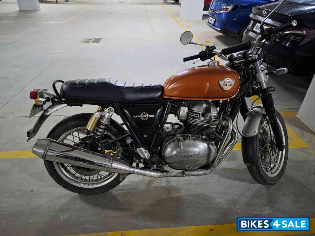Orange Royal Enfield Interceptor 650 Twin