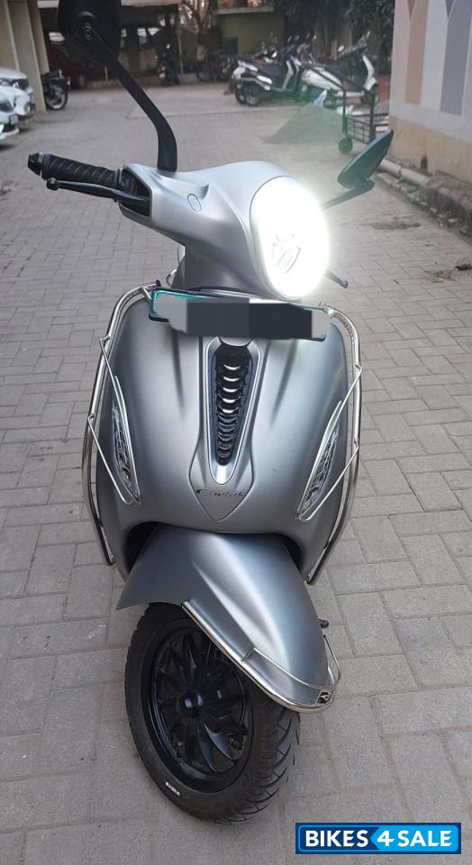 Grey Bajaj Chetak Electric
