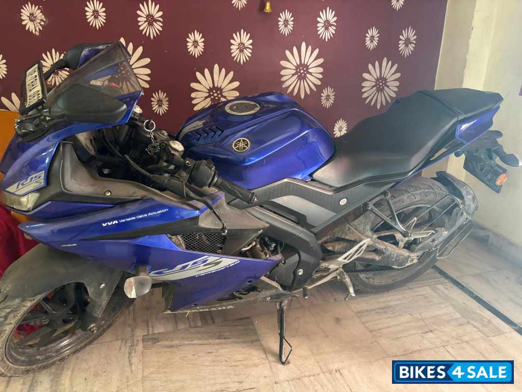 Blue Yamaha YZF R15 S