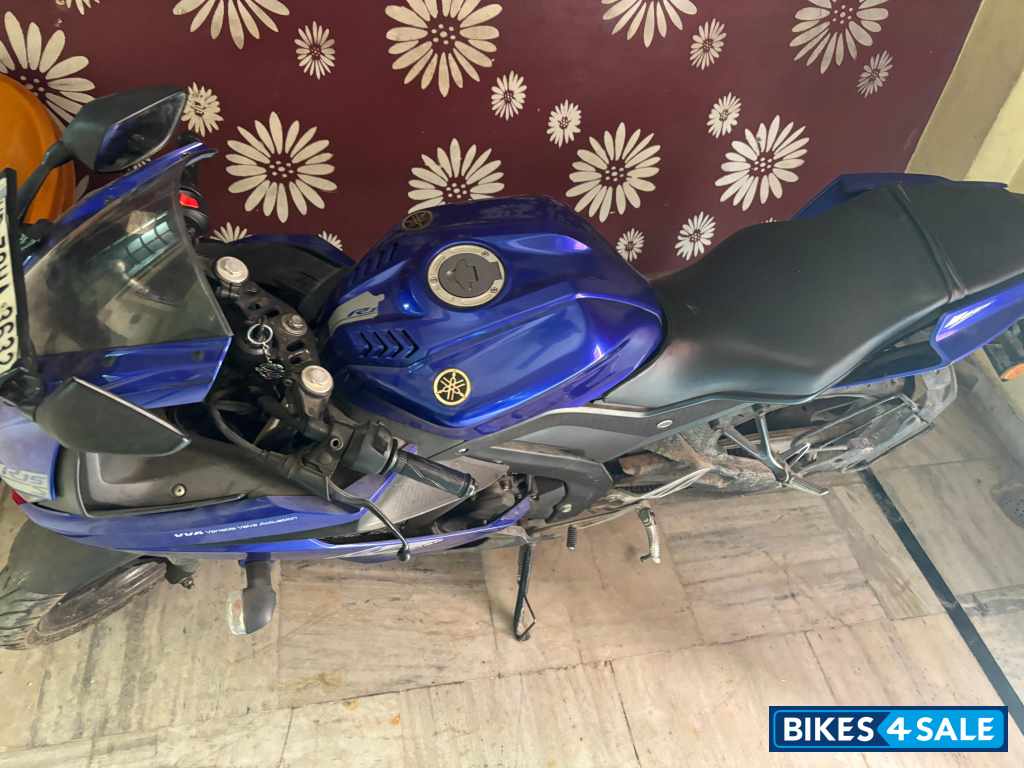 Blue Yamaha YZF R15 S