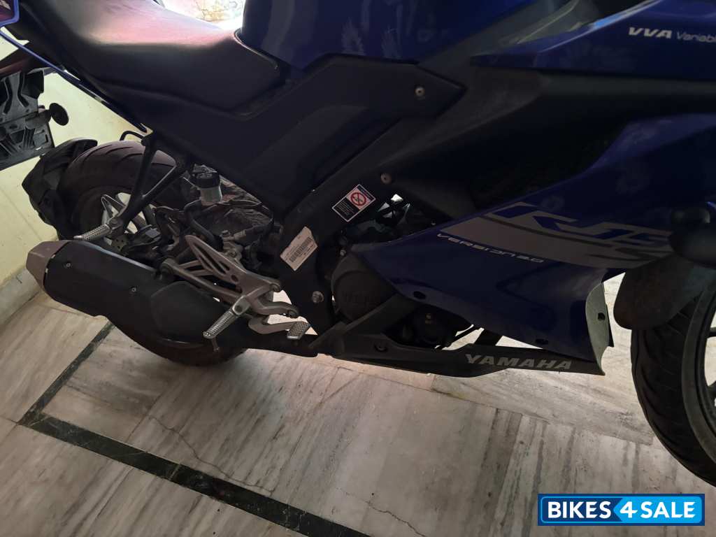 Blue Yamaha YZF R15 S