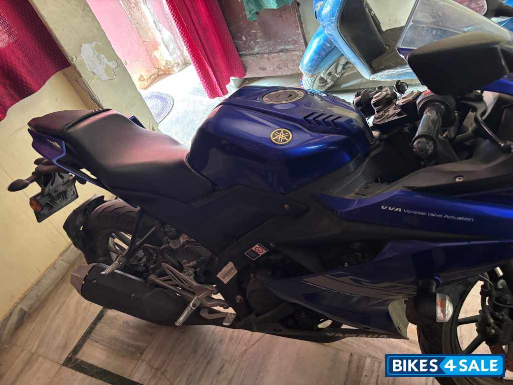 Blue Yamaha YZF R15 S