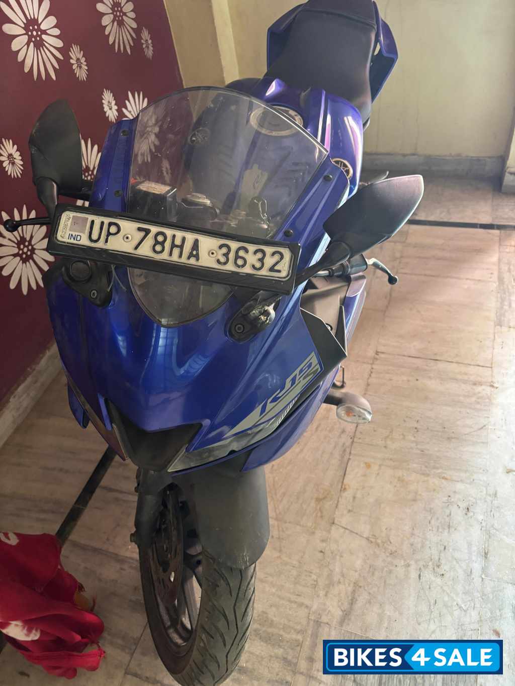 Blue Yamaha YZF R15 S