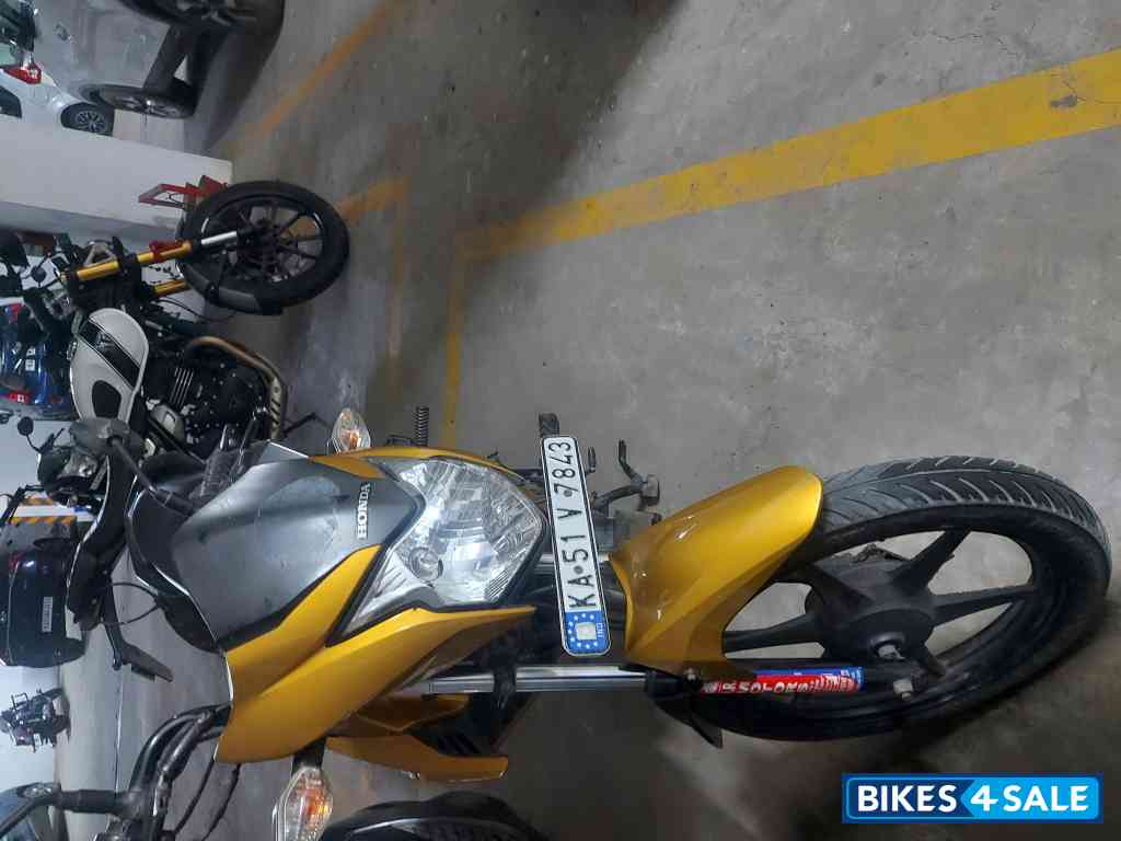 Golden Yellow Honda CB Twister