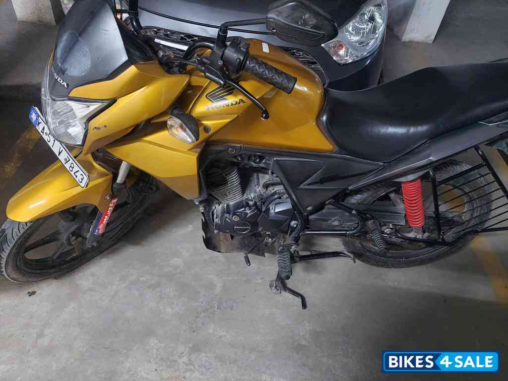 Golden Yellow Honda CB Twister