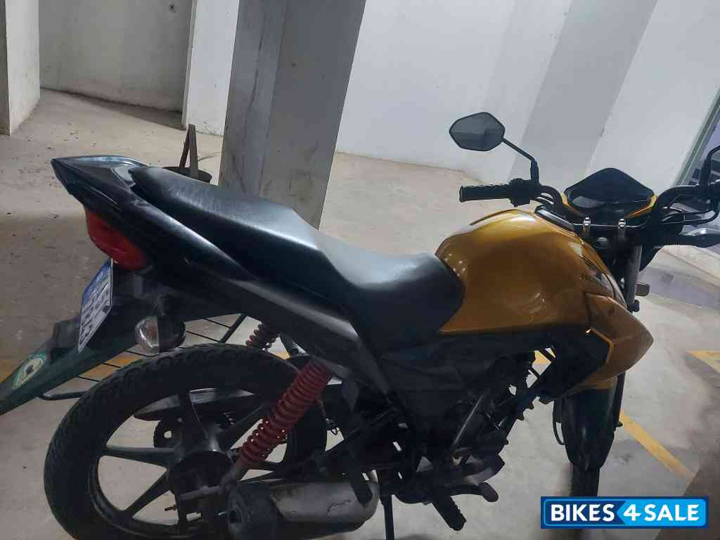 Golden Yellow Honda CB Twister