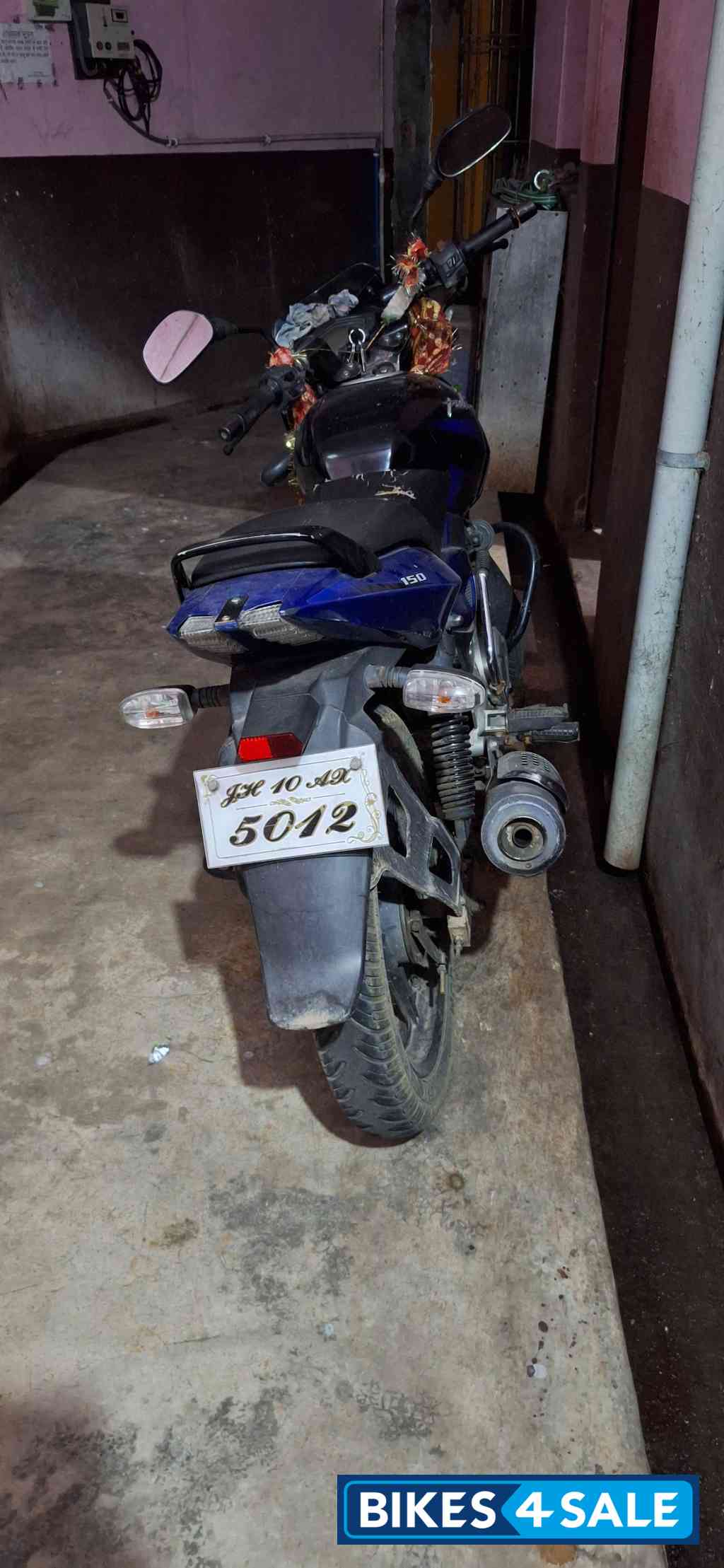 Black Blue Bajaj Pulsar 150