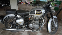 Silver Royal Enfield Classic 500