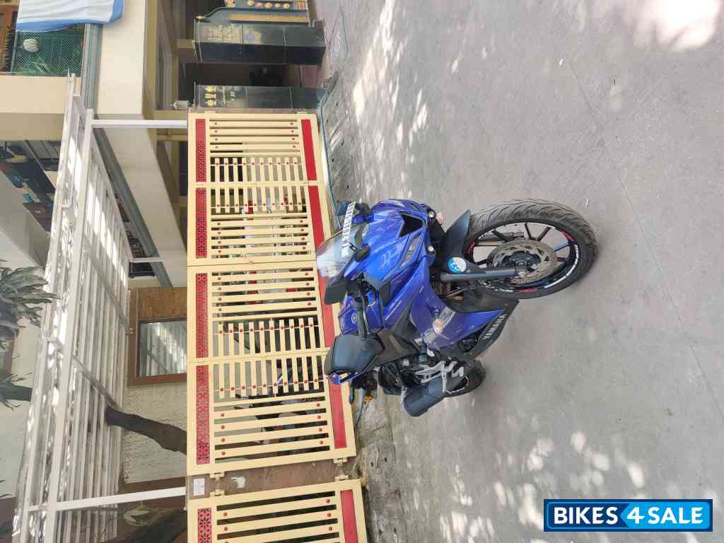 Blue Yamaha YZF R15