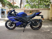 Blue Yamaha YZF R15