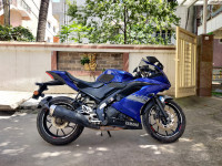 Blue Yamaha YZF R15