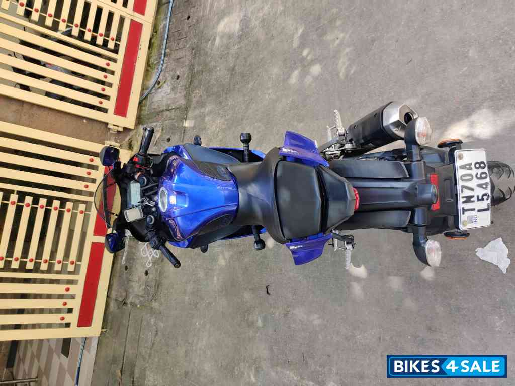 Blue Yamaha YZF R15