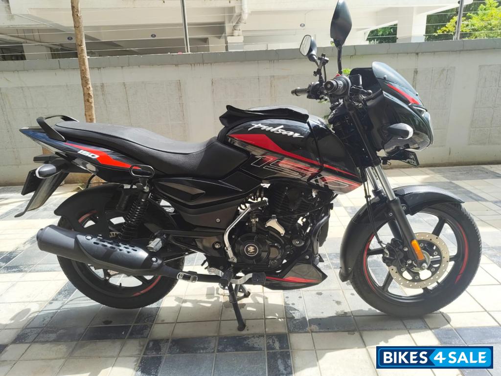 Black With Red Bajaj Pulsar 150 BS6