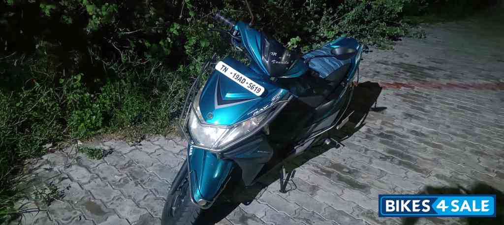 A Blue Yamaha Ray Z