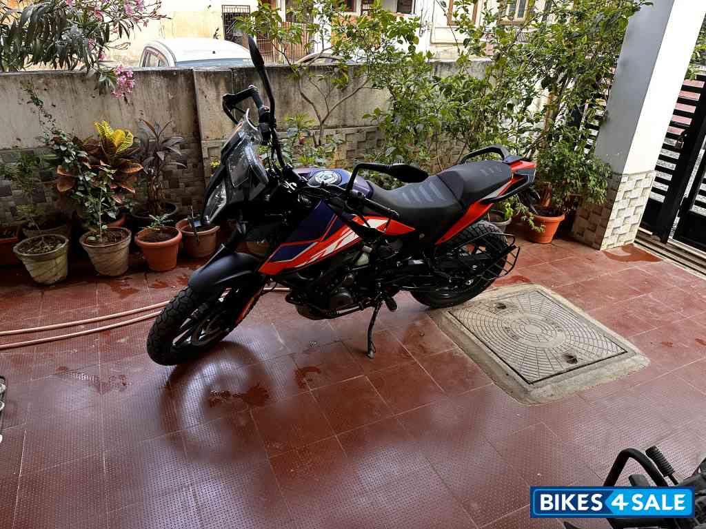 Blue And Orange KTM 390 Adventure X