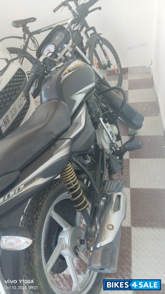 Ebony Black With Sil Bajaj Platina 100