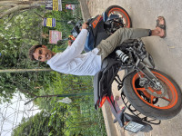 Blue KTM Duke 250 2025