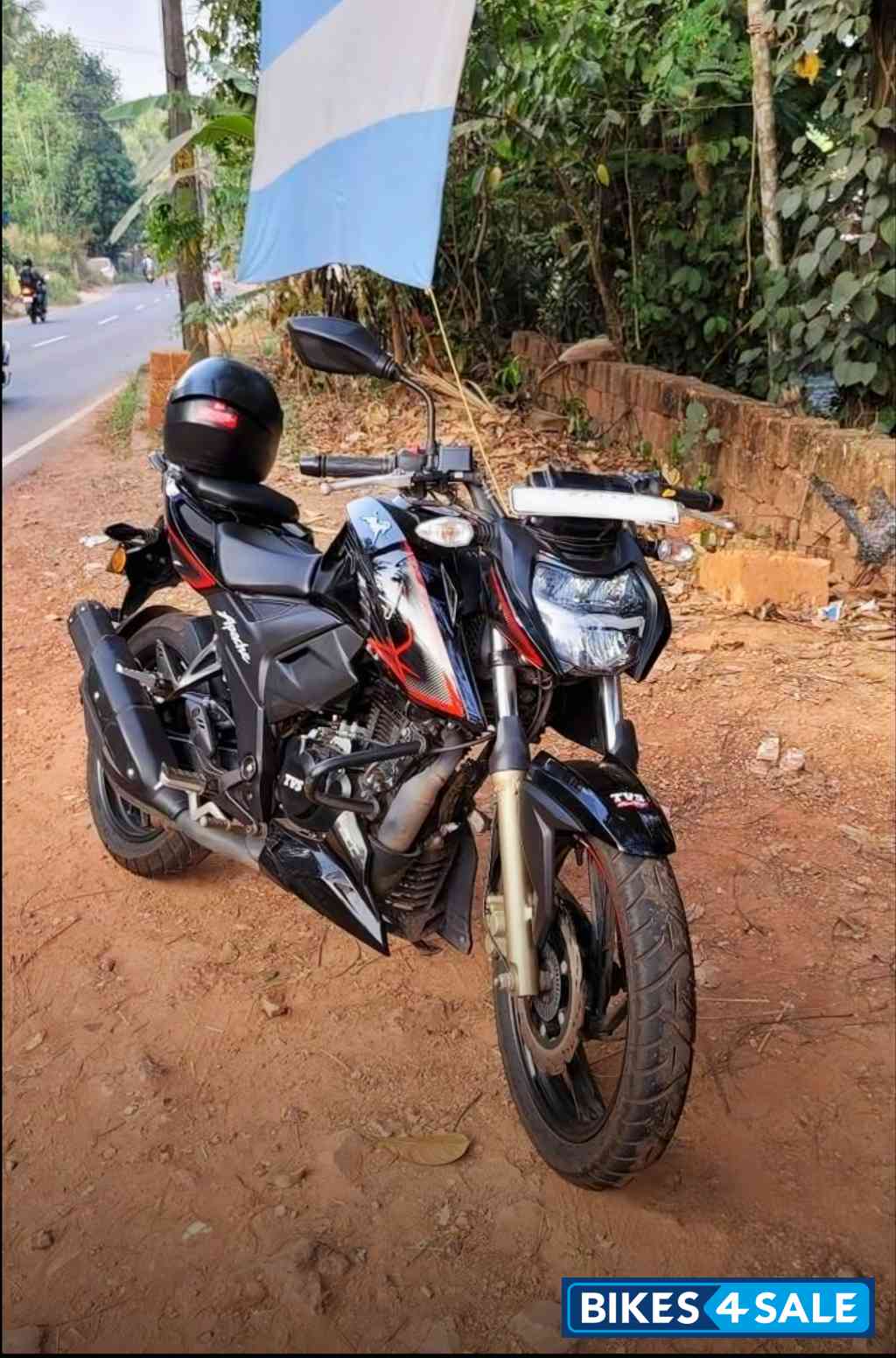 Red And Black TVS Apache RTR 200 4V ABS
