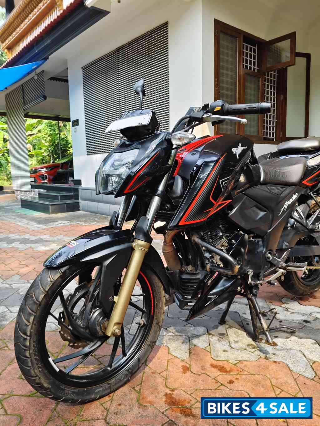 Red And Black TVS Apache RTR 200 4V ABS