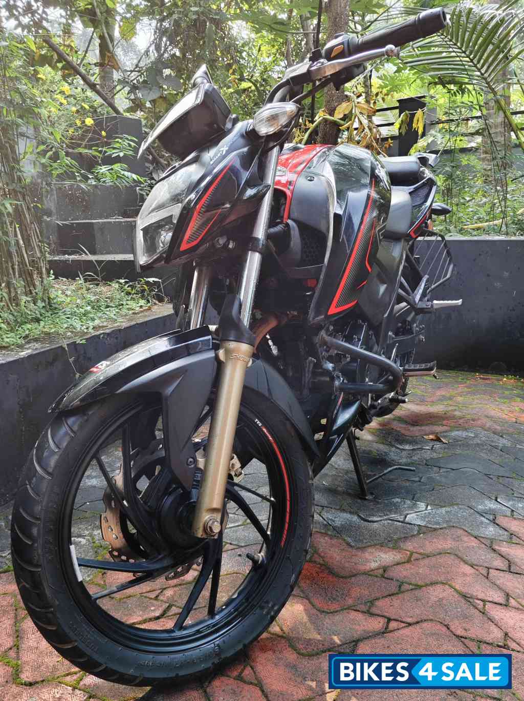 Red And Black TVS Apache RTR 200 4V ABS