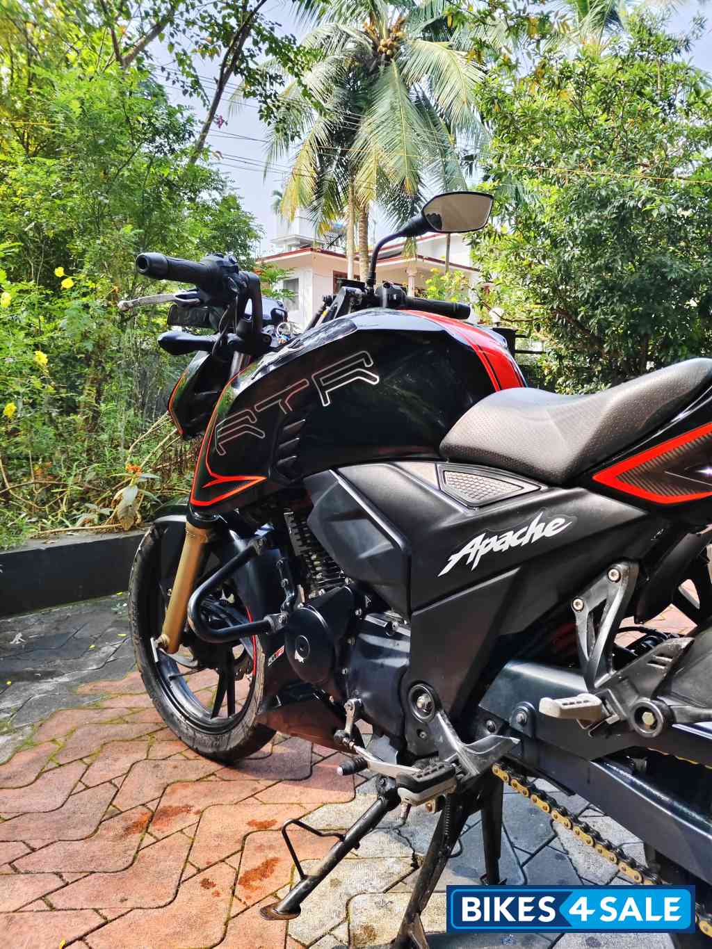 Red And Black TVS Apache RTR 200 4V ABS