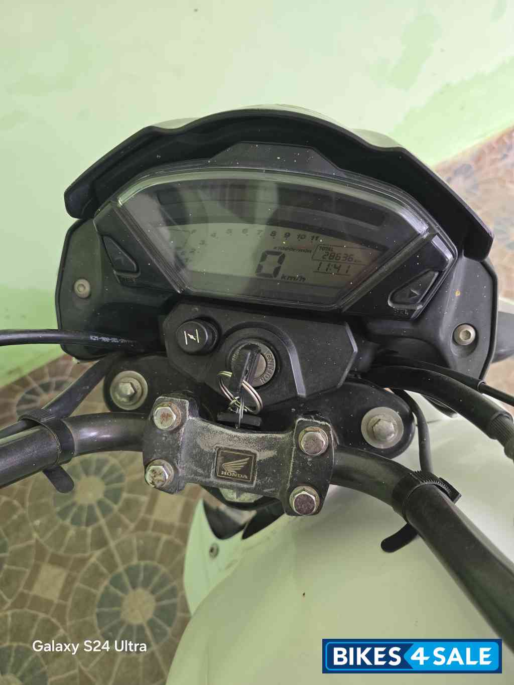 White Honda CB Trigger