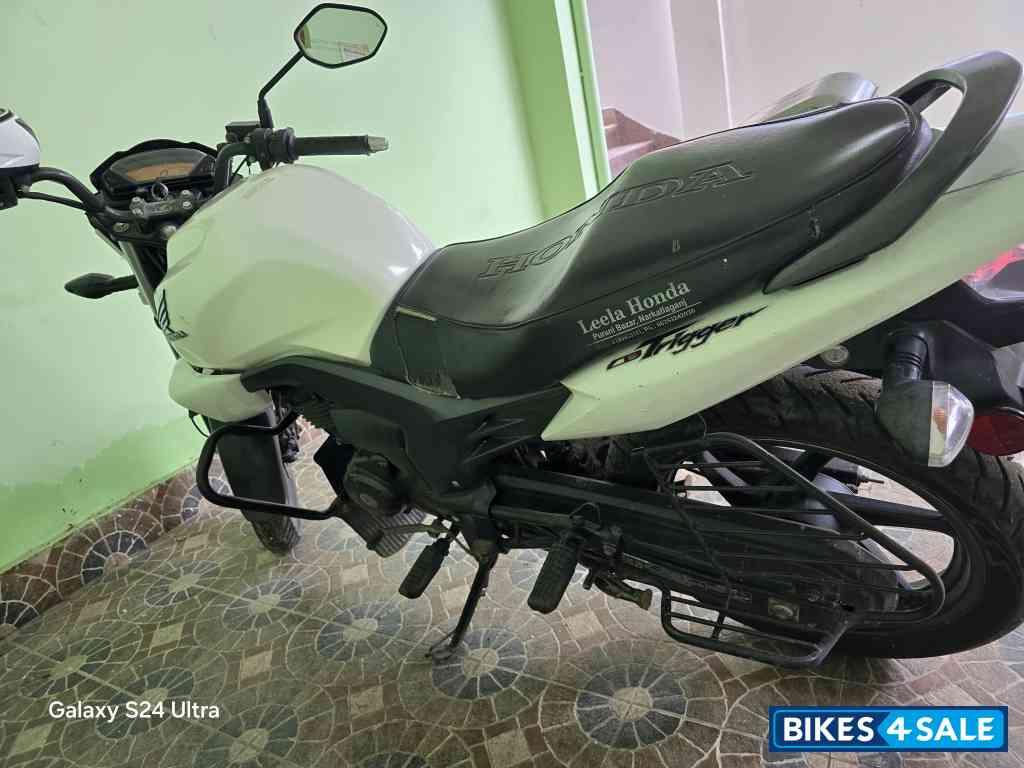 White Honda CB Trigger