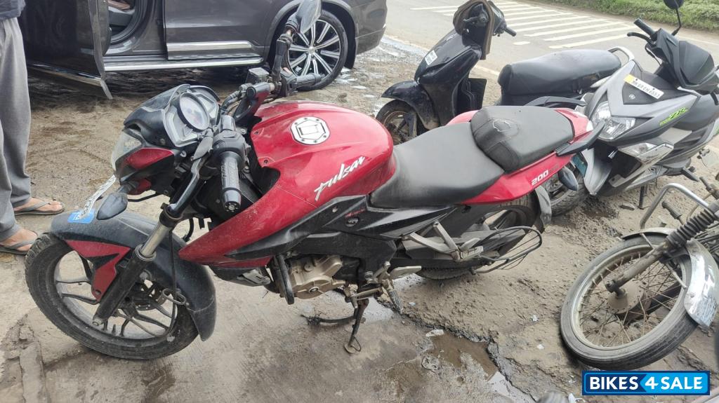 Red Bajaj Pulsar 200 NS ABS