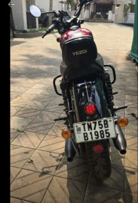 Black With Red Yezdi Roadster Dual Tone