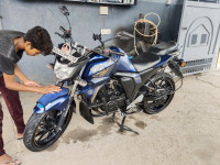 Blue Yamaha FZ-S FI V2