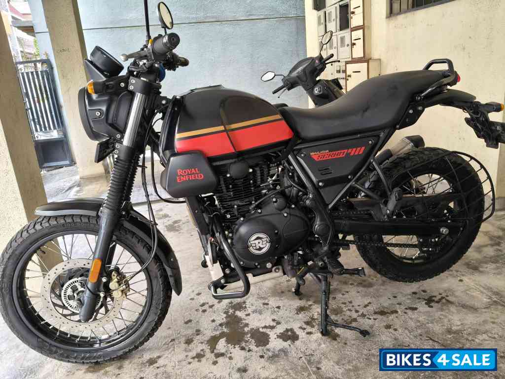 Black & Red Royal Enfield Scram 411