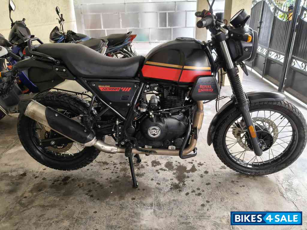 Black & Red Royal Enfield Scram 411