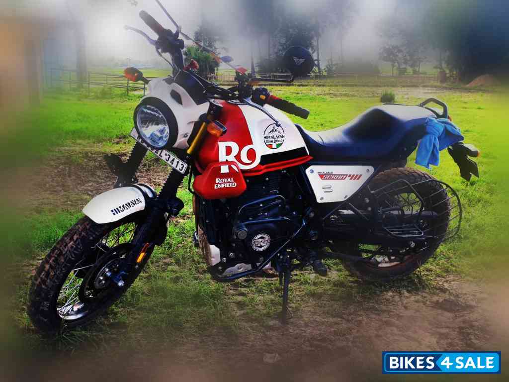 White Flame Royal Enfield Scram 411