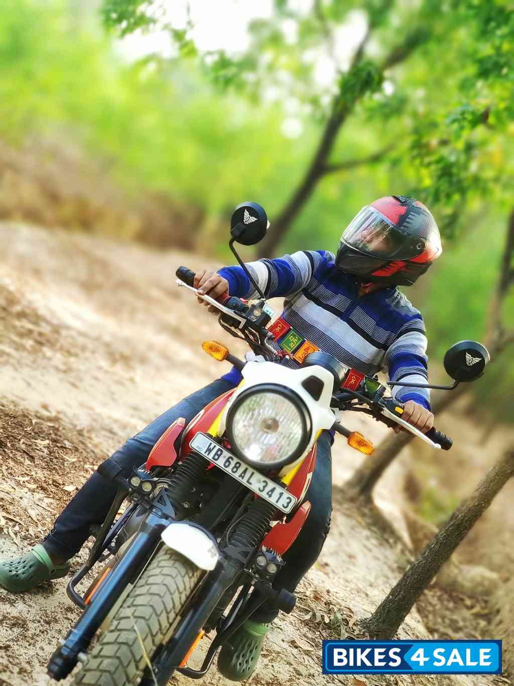 White Flame Royal Enfield Scram 411